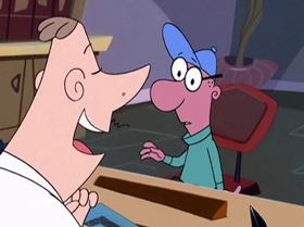 Screenshots from the 1999 Warner Bros. Television cartoon The Contest