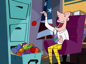 Screenshots from the 1999 Warner Bros. Television cartoon The Contest