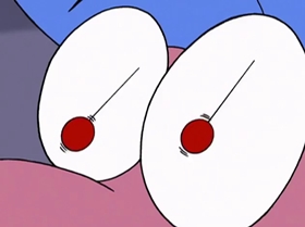 Screenshots from the 1999 Warner Bros. Television cartoon The Contest