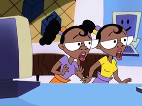 Screenshots from the 1999 Warner Bros. Television cartoon The Contest