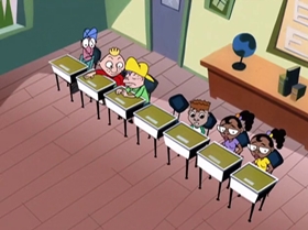 Screenshots from the 1999 Warner Bros. Television cartoon The Contest