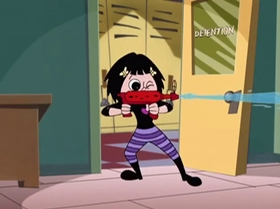 Screenshots from the 1999 Warner Bros. Television cartoon The Contest