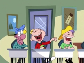 Screenshots from the 1999 Warner Bros. Television cartoon The Contest