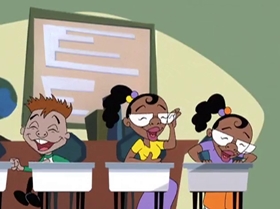 Screenshots from the 1999 Warner Bros. Television cartoon The Contest