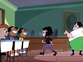 Screenshots from the 1999 Warner Bros. Television cartoon The Contest