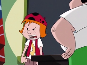 Screenshots from the 1999 Warner Bros. Television cartoon The Contest