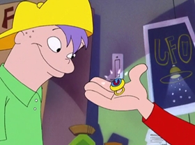 Screenshots from the 1999 Warner Bros. Television cartoon Too Good to Be Truant