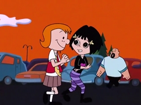 Screenshots from the 1999 Warner Bros. Television cartoon Too Good to Be Truant