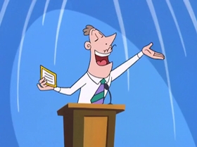 Screenshots from the 1999 Warner Bros. Television cartoon Too Good to Be Truant