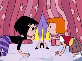 Screenshots from the 1999 Warner Bros. Television cartoon Too Good to Be Truant