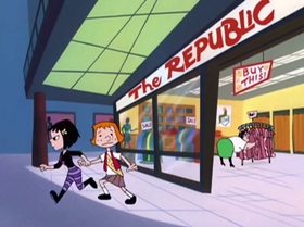 Screenshots from the 1999 Warner Bros. Television cartoon Too Good to Be Truant