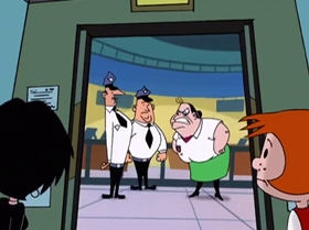 Screenshots from the 1999 Warner Bros. Television cartoon Too Good to Be Truant