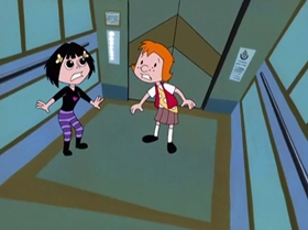 Screenshots from the 1999 Warner Bros. Television cartoon Too Good to Be Truant