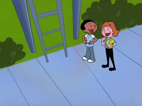 Screenshots from the 1999 Warner Bros. Television cartoon Too Good to Be Truant