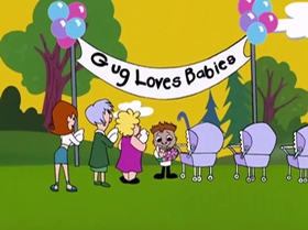 Screenshots from the 1999 Warner Bros. Television cartoon Too Good to Be Truant