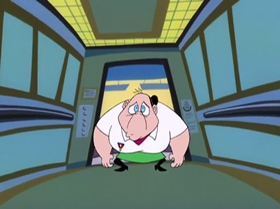 Screenshots from the 1999 Warner Bros. Television cartoon Too Good to Be Truant