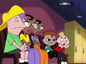 Screenshots from the 1999 Warner Bros. Television cartoon Too Good to Be Truant