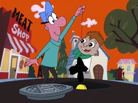 Screenshots from the 1999 Warner Bros. Television cartoon Breaking Out