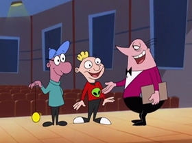 Screenshots from the 1999 Warner Bros. Television cartoon Comedy of Terrors