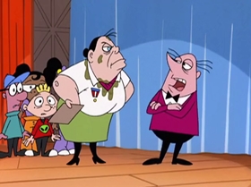 Screenshots from the 1999 Warner Bros. Television cartoon Comedy of Terrors