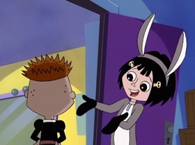 Screenshots from the 1999 Warner Bros. Television cartoon Comedy of Terrors