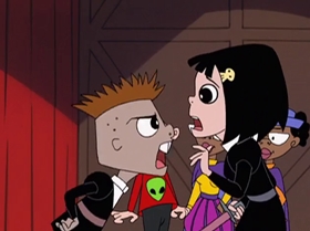 Screenshots from the 1999 Warner Bros. Television cartoon Comedy of Terrors