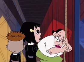 Screenshots from the 1999 Warner Bros. Television cartoon Comedy of Terrors