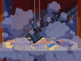 Screenshots from the 1999 Warner Bros. Television cartoon Comedy of Terrors