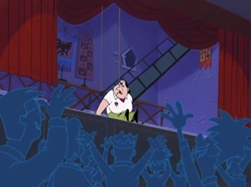 Screenshots from the 1999 Warner Bros. Television cartoon Comedy of Terrors