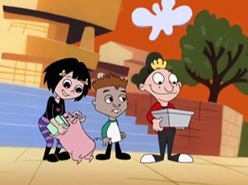 Screenshots from the 1999 Warner Bros. Television cartoon Comedy of Terrors