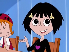 Screenshots from the 1999 Warner Bros. Television cartoon Little Miss Popular
