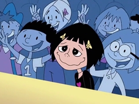 Screenshots from the 1999 Warner Bros. Television cartoon Little Miss Popular