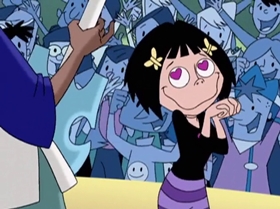 Screenshots from the 1999 Warner Bros. Television cartoon Little Miss Popular