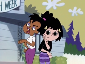 Screenshots from the 1999 Warner Bros. Television cartoon Little Miss Popular