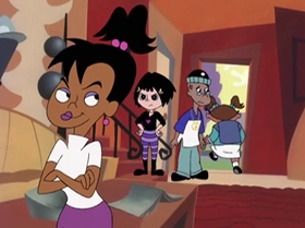 Screenshots from the 1999 Warner Bros. Television cartoon Little Miss Popular