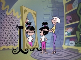Screenshots from the 1999 Warner Bros. Television cartoon Little Miss Popular