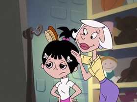 Screenshots from the 1999 Warner Bros. Television cartoon Little Miss Popular