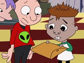 Screenshots from the 1999 Warner Bros. Television cartoon Little Miss Popular