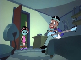 Screenshots from the 1999 Warner Bros. Television cartoon Little Miss Popular