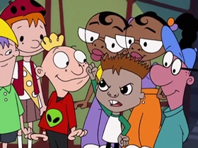 Screenshots from the 1999 Warner Bros. Television cartoon Little Miss Popular