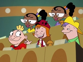 Screenshots from the 1999 Warner Bros. Television cartoon Little Miss Popular