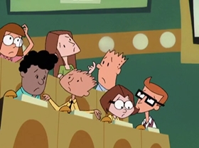 Screenshots from the 1999 Warner Bros. Television cartoon Little Miss Popular