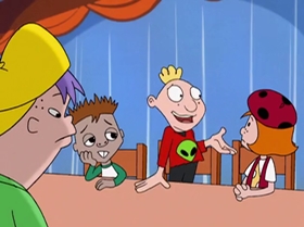 Screenshots from the 1999 Warner Bros. Television cartoon Little Miss Popular
