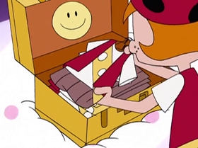 Screenshots from the 1999 Warner Bros. Television cartoon Capitol Punishment