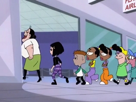 Screenshots from the 1999 Warner Bros. Television cartoon Capitol Punishment