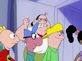 Screenshots from the 1999 Warner Bros. Television cartoon Capitol Punishment
