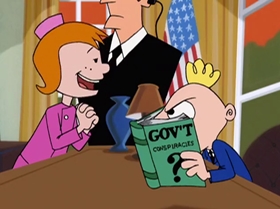 Screenshots from the 1999 Warner Bros. Television cartoon Capitol Punishment