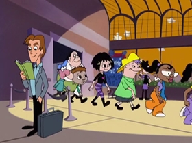 Screenshots from the 1999 Warner Bros. Television cartoon Capitol Punishment