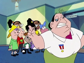 Screenshots from the 1999 Warner Bros. Television cartoon Capitol Punishment