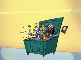 Screenshots from the 1999 Warner Bros. Television cartoon Capitol Punishment